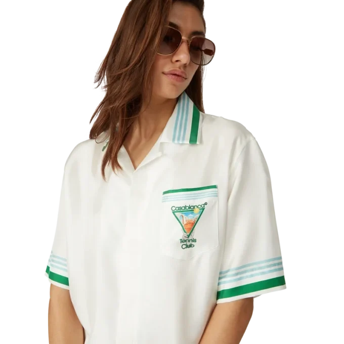 Metaphysical Tennis Icon Kısa Kollu İpek Gömlek Metaphysical Tennis Icon Kısa Kollu İpek Gömlek