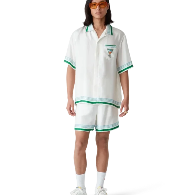Metaphysical Tennis Icon Kısa Kollu İpek Gömlek Metaphysical Tennis Icon Kısa Kollu İpek Gömlek