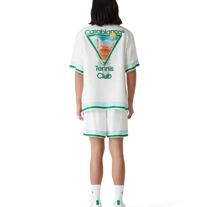 Metaphysical Tennis Icon Kısa Kollu İpek Gömlek Metaphysical Tennis Icon Kısa Kollu İpek Gömlek