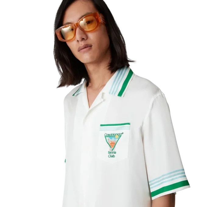 Metaphysical Tennis Icon Kısa Kollu İpek Gömlek Metaphysical Tennis Icon Kısa Kollu İpek Gömlek