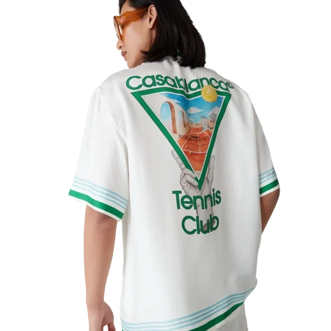 Metaphysical Tennis Icon Kısa Kollu İpek Gömlek Metaphysical Tennis Icon Kısa Kollu İpek Gömlek