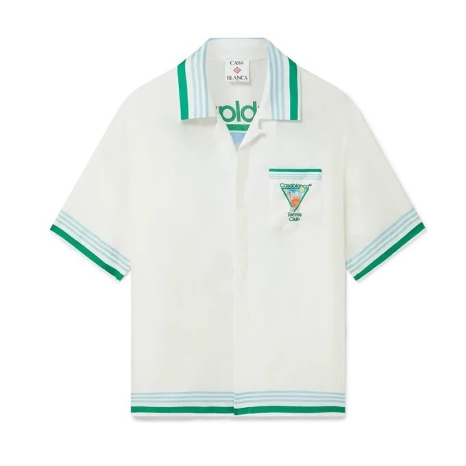 Metaphysical Tennis Icon Kısa Kollu İpek Gömlek