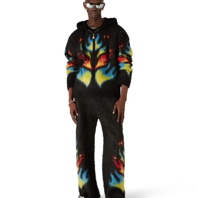 Mohair Flame Laurel Fermuarlı Kapüşonlu Sweatshirt Mohair Flame Laurel Fermuarlı Kapüşonlu Sweatshirt