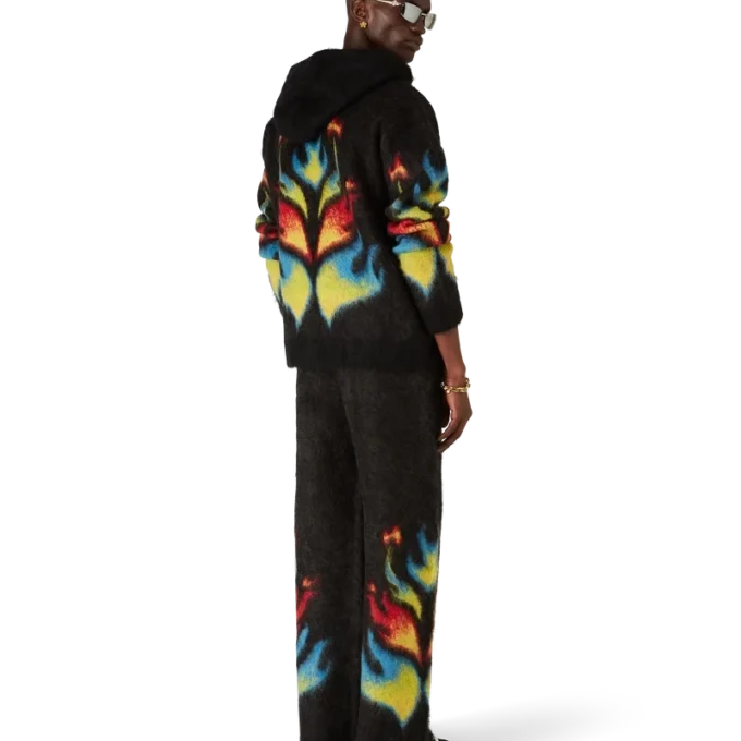 Mohair Flame Laurel Fermuarlı Kapüşonlu Sweatshirt Mohair Flame Laurel Fermuarlı Kapüşonlu Sweatshirt