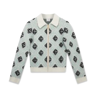 Mohair Monogram Fermuarlı Kazak Mohair Monogram Fermuarlı Kazak