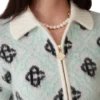 Mohair Monogram Fermuarlı Kazak Mohair Monogram Fermuarlı Kazak