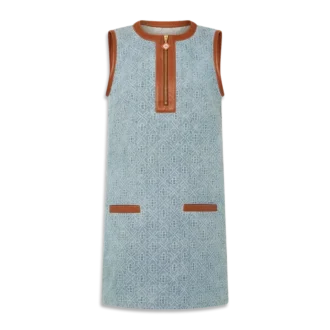 Monogram Denim Elbise