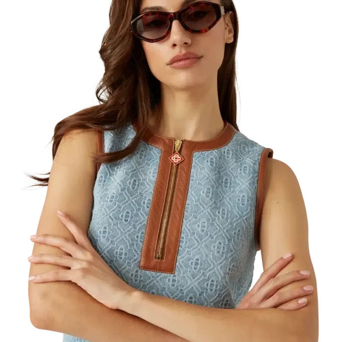 Monogram Denim Elbise Monogram Denim Elbise
