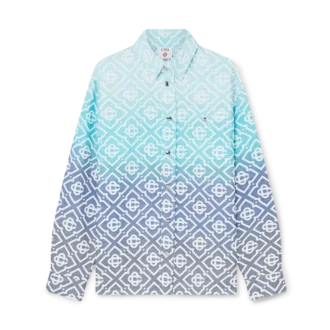 Monogram Gradyan Jakarlı Shacket