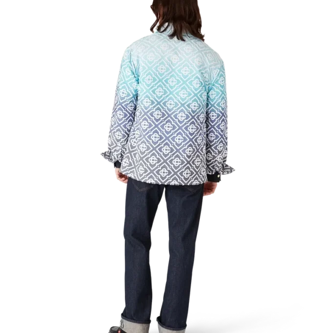 Monogram Gradyan Jakarlı Shacket Monogram Gradyan Jakarlı Shacket