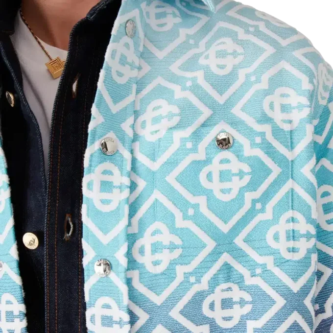 Monogram Gradyan Jakarlı Shacket Monogram Gradyan Jakarlı Shacket