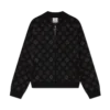 Monogram Jakarlı Bomber Ceket Monogram Jakarlı Bomber Ceket