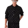 Monogram Jakarlı Bomber Ceket Monogram Jakarlı Bomber Ceket