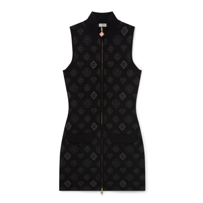Monogram Jakarlı Elbise Monogram Jakarlı Elbise