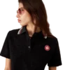 Monogram Jakarlı Havlu Kumaş Polo Gömlek