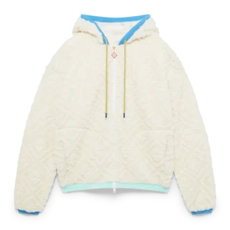 Monogram Jakarlı Polar Ceket