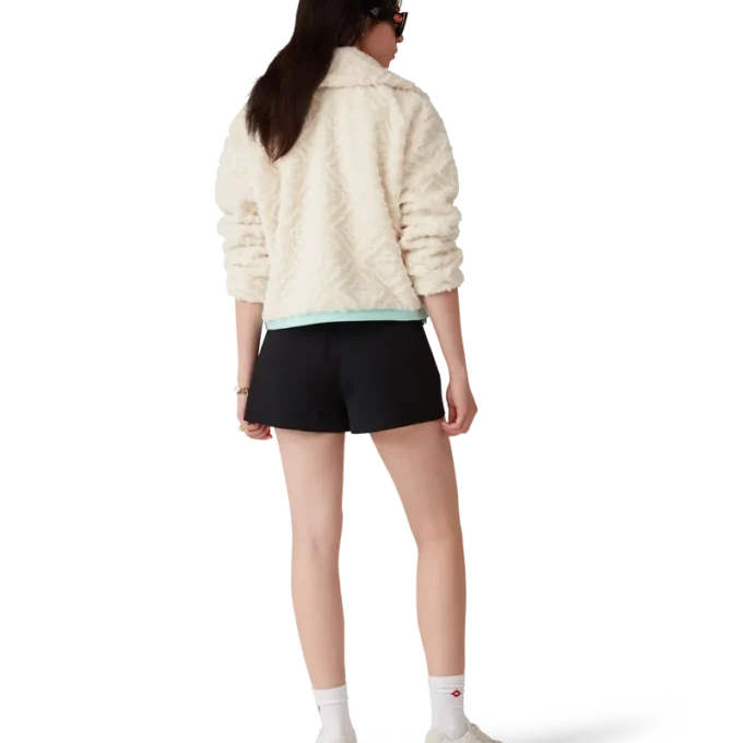 Monogram Jakarlı Polar Ceket Monogram Jakarlı Polar Ceket
