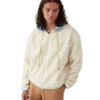 Monogram Jakarlı Polar Ceket Monogram Jakarlı Polar Ceket