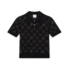 Monogram Jakarlı Polo Yaka Tişört