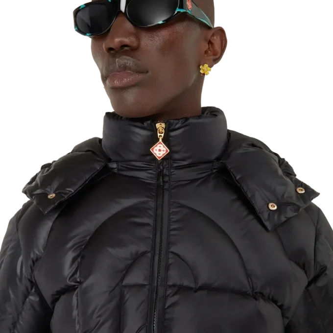 Monogram Kapitone Naylon Puffer Ceket Monogram Kapitone Naylon Puffer Ceket