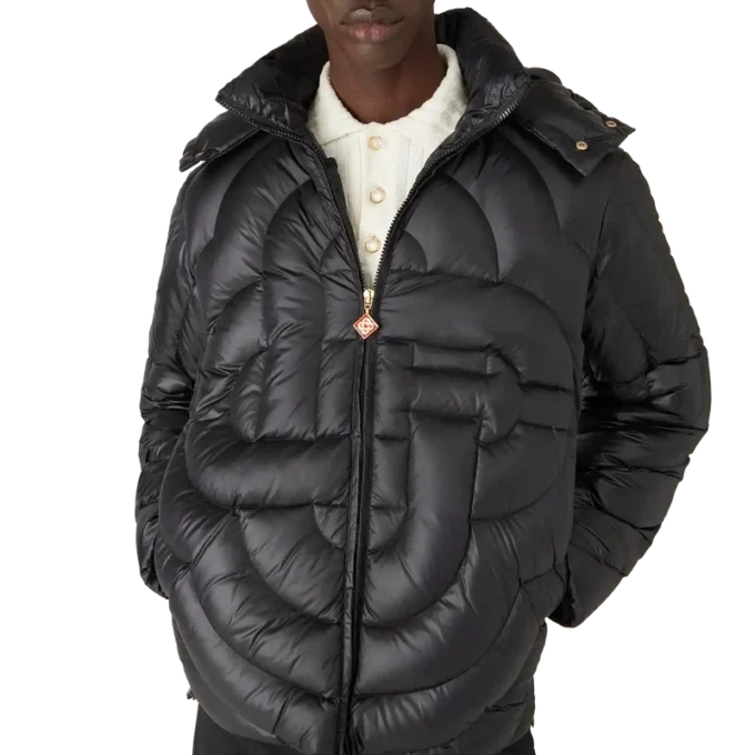Monogram Kapitone Naylon Puffer Ceket Monogram Kapitone Naylon Puffer Ceket