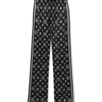 Monogram Pijama İpek Saten Pantolonlar Monogram Pijama İpek Saten Pantolonlar