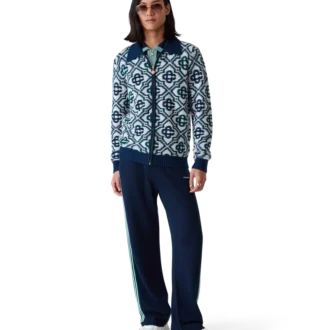Monogram Örgü Fermuarlı Kazak Monogram Örgü Fermuarlı Kazak