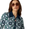 Monogram Örgü Fermuarlı Kazak Monogram Örgü Fermuarlı Kazak
