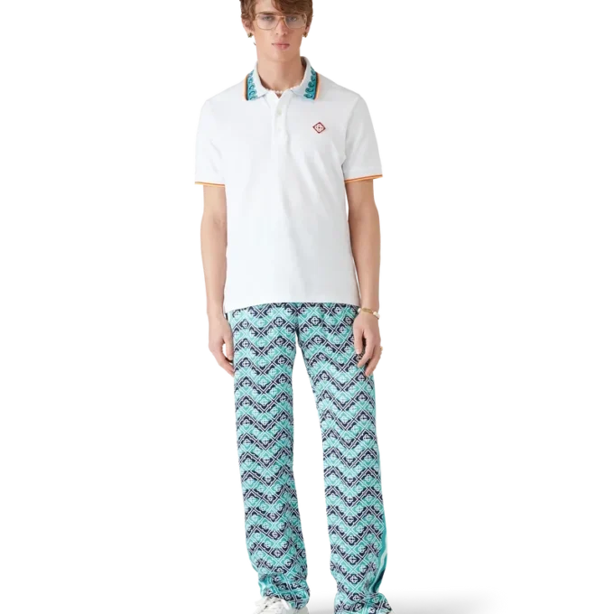 Monogram Wave İpek Pantolonlar Monogram Wave İpek Pantolonlar