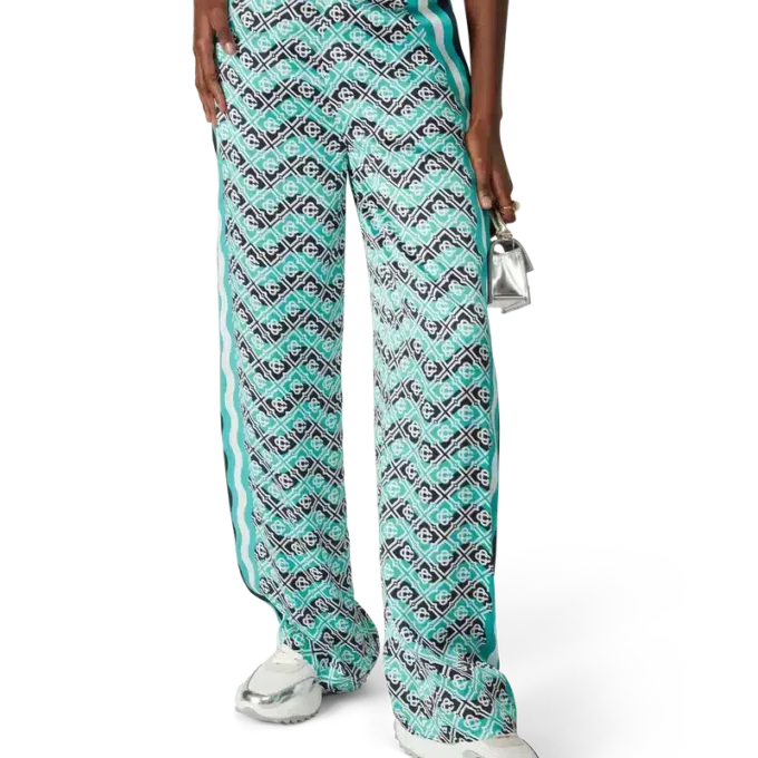 Monogram Wave İpek Pantolonlar Monogram Wave İpek Pantolonlar