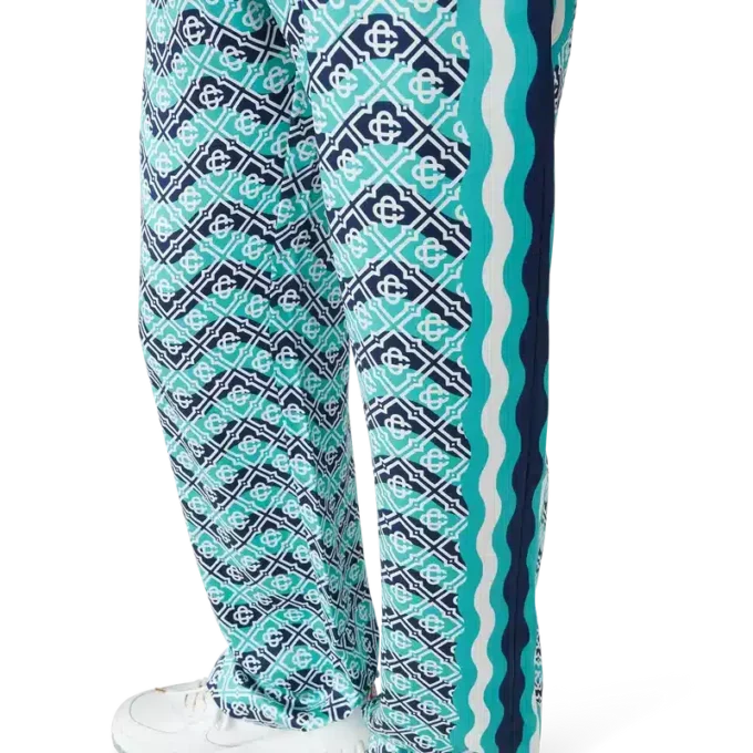 Monogram Wave İpek Pantolonlar Monogram Wave İpek Pantolonlar