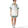 Tenis Pileli İpek Pileli Mini Etek