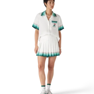 Tenis Pileli İpek Pileli Mini Etek