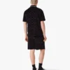 Mor Monogram Kadife Polo Yaka Tişört Mor Monogram Kadife Polo Yaka Tişört