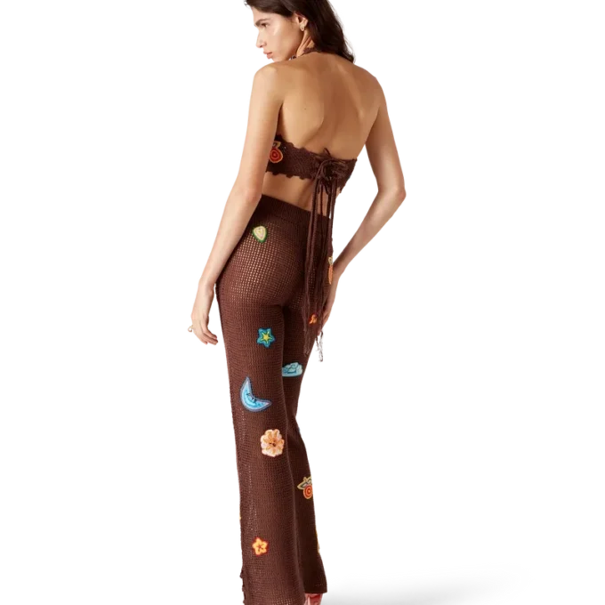 Motifli Kroşe Pantolonlar Motifli Kroşe Pantolonlar