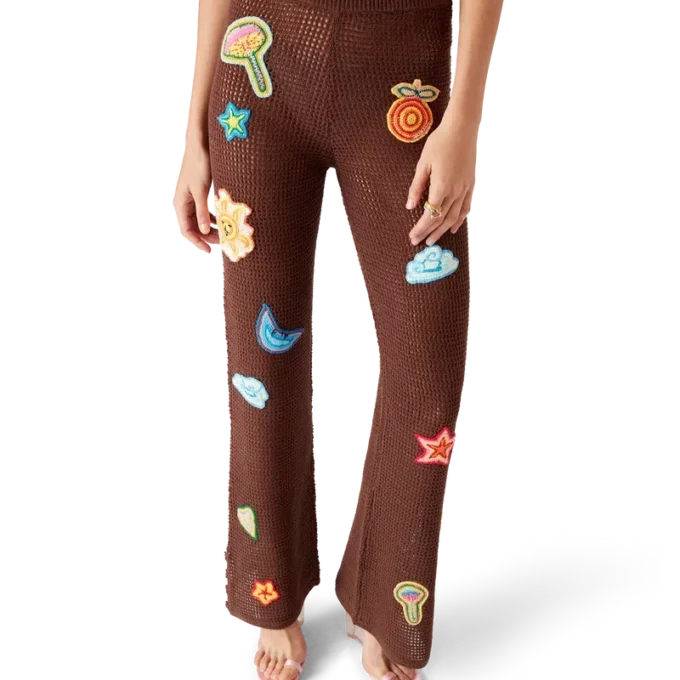 Motifli Kroşe Pantolonlar Motifli Kroşe Pantolonlar
