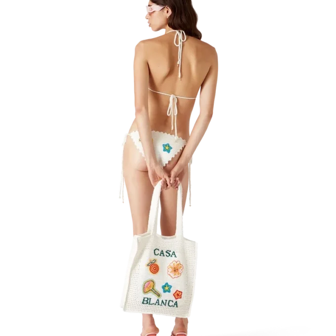 Motifli Tığ İşi Bikini Üstü Motifli Tığ İşi Bikini Üstü