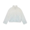 Nakışlı Gradyan Monogramlı Kısa Polar Ceket