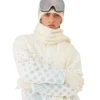 Nakışlı Gradyan Monogramlı Kısa Polar Ceket