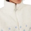 Nakışlı Gradyan Monogramlı Kısa Polar Ceket
