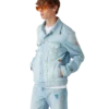 Nakışlı Motifli Denim Ceket Nakışlı Motifli Denim Ceket