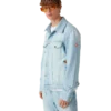Nakışlı Motifli Denim Ceket Nakışlı Motifli Denim Ceket