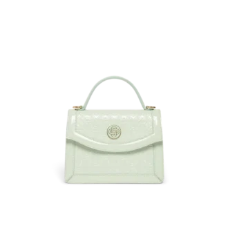 Nane Yeşili Monogram Kabartmalı Mini Jeanne Çanta