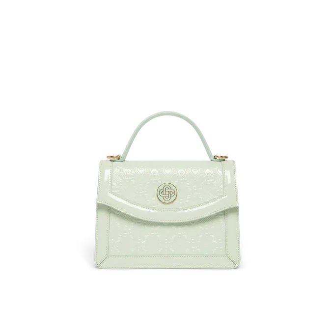 Nane Yeşili Monogram Kabartmalı Mini Jeanne Çanta