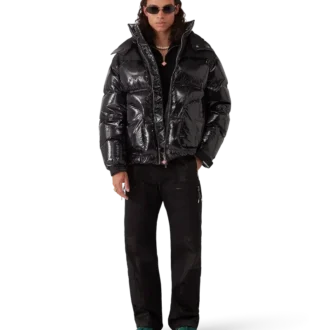 Naylon Puffer Aşağı Ceket