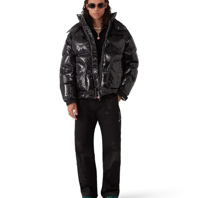 Naylon Puffer Aşağı Ceket Naylon Puffer Aşağı Ceket