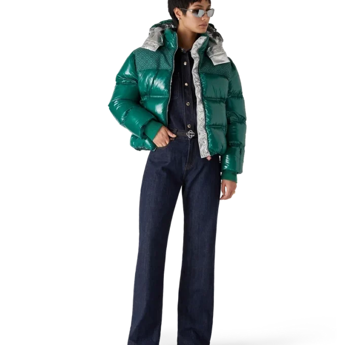 Naylon Puffer Aşağı Ceket Naylon Puffer Aşağı Ceket