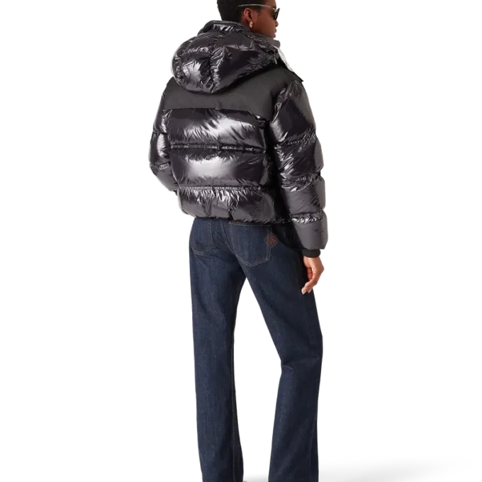Naylon Puffer Aşağı Ceket Naylon Puffer Aşağı Ceket