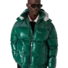 Naylon Puffer Aşağı Ceket Naylon Puffer Aşağı Ceket