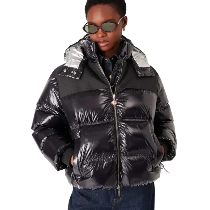 Naylon Puffer Aşağı Ceket Naylon Puffer Aşağı Ceket